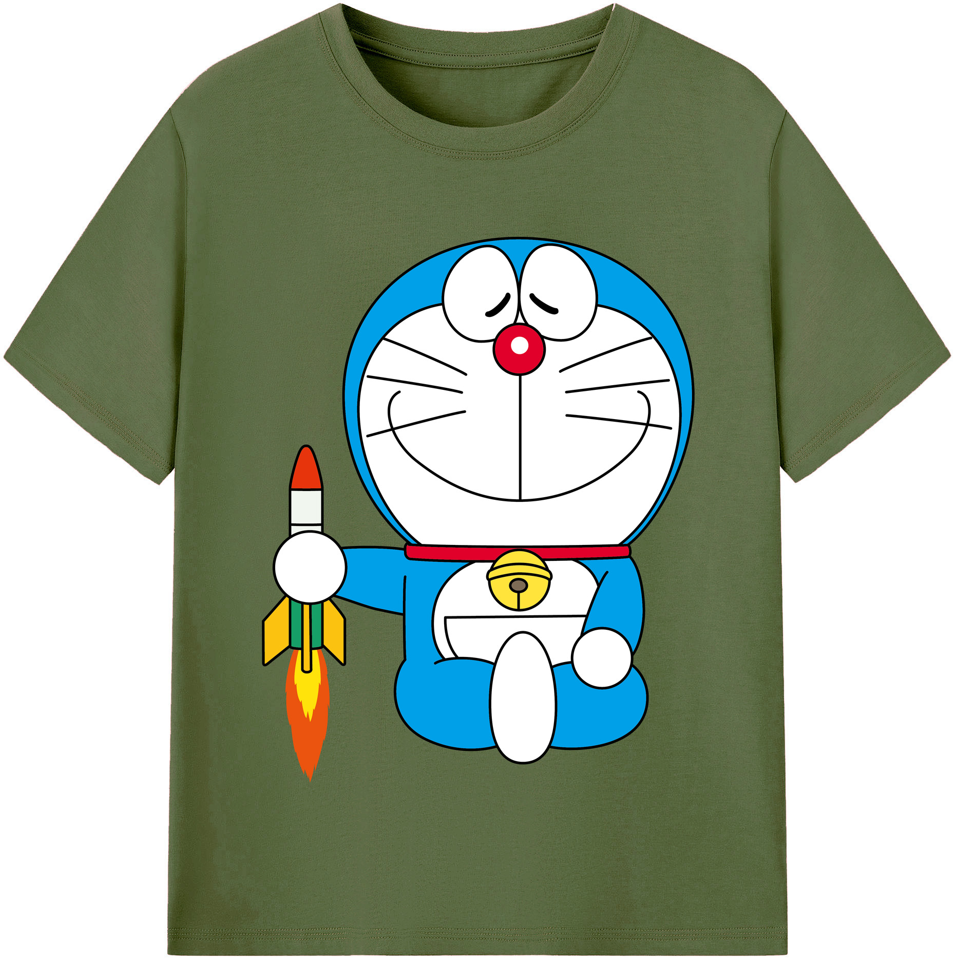 （画像用） ドラえもん Doraemon 綿100％半袖Tシャツ（フロントプリント）